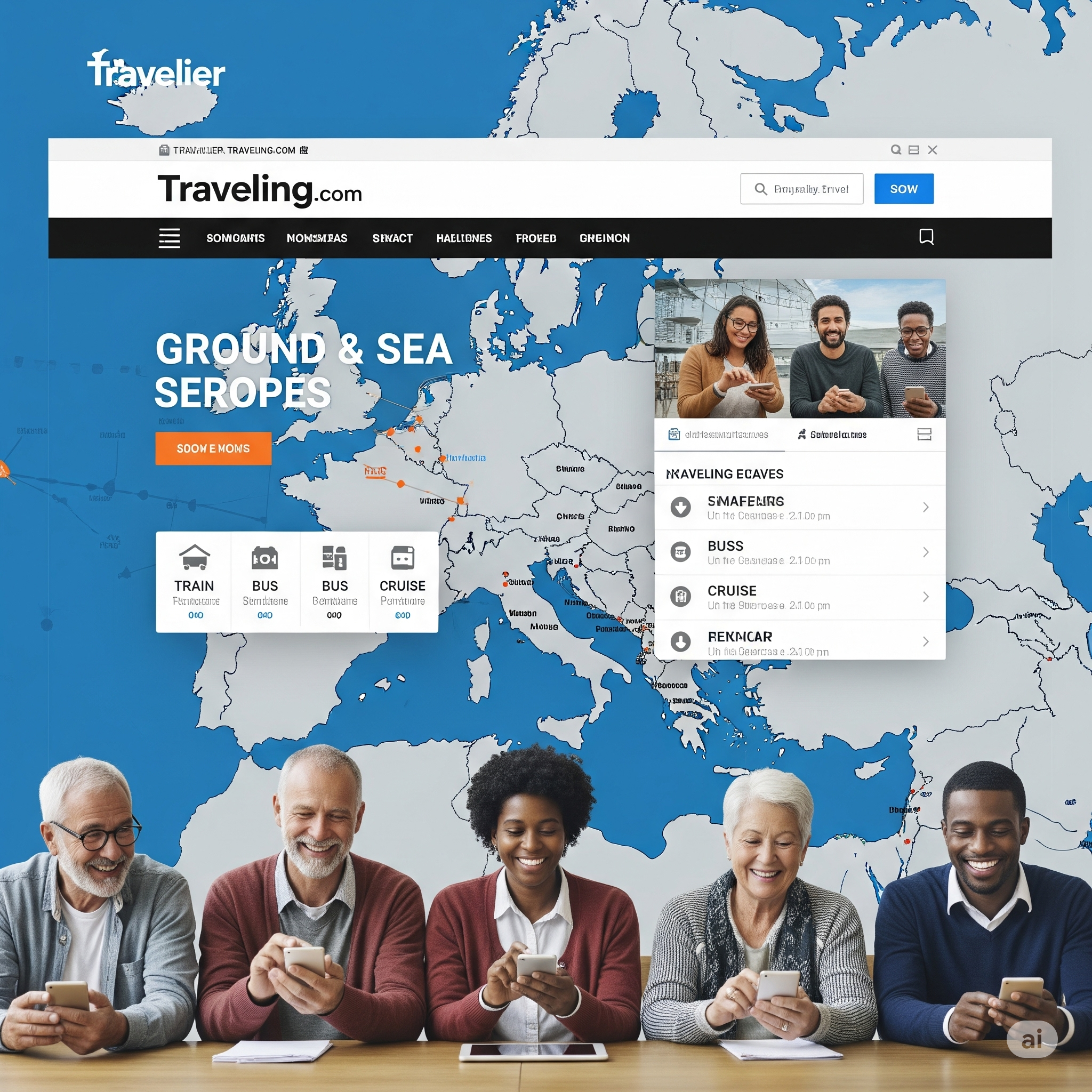 Travelier Unveils Traveling.com to Dominate European Ground & Sea Travel
