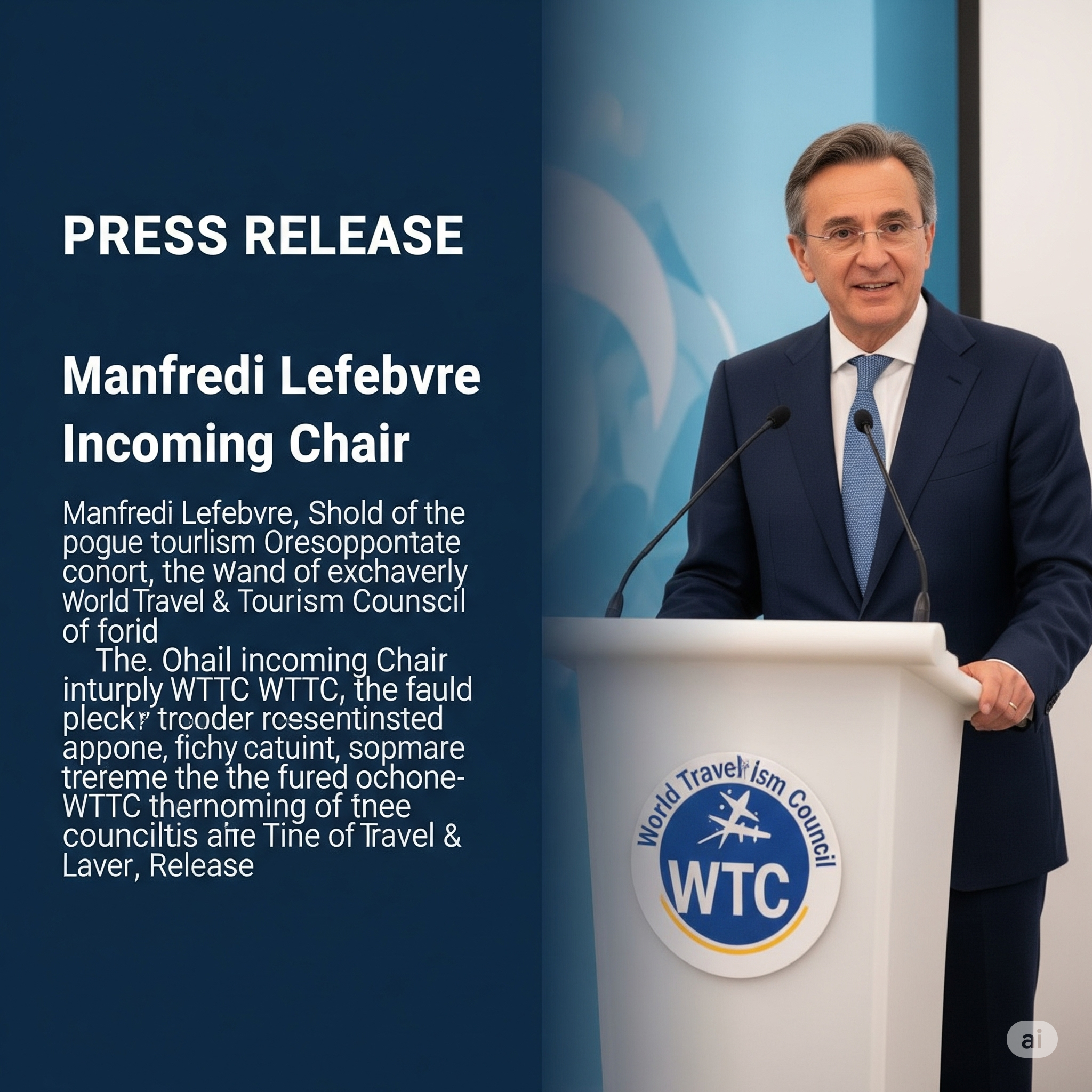 World Travel & Tourism Council Names Manfredi Lefebvre as New Chair